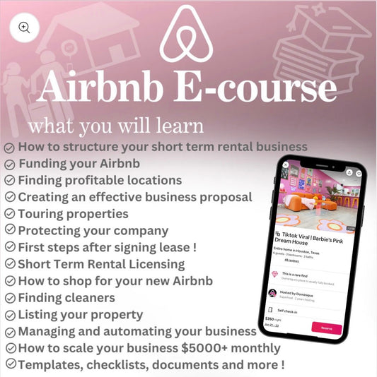 How to Start your First Airbnb 🌟🌸💸❤️‍🔥🧚🏾‍♀️ | Digital Instant Download